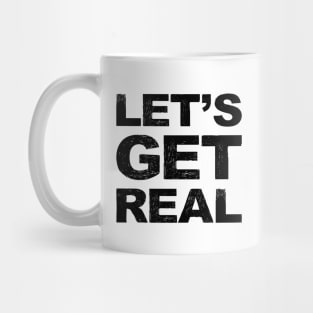 Let's get real grungy black Mug